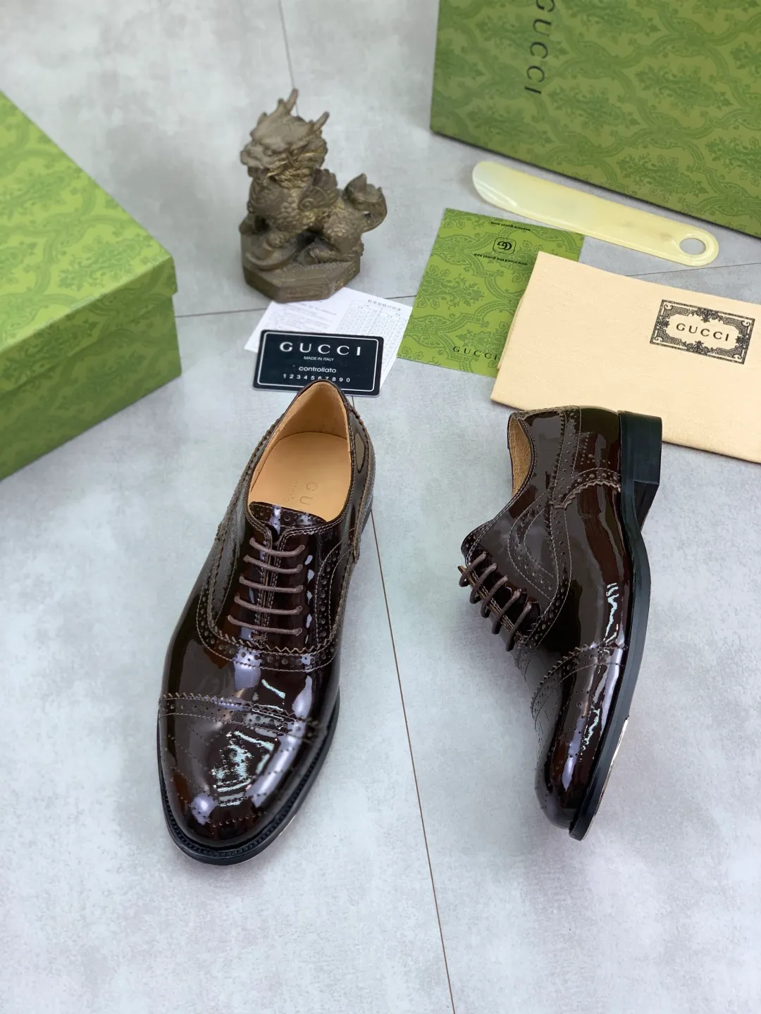 Men's men's shoes 💰P640 [New style] Water dyed cowhide 💰💎💎💎 [Gucci] GUCCI high-end men's formal business leather shoes, original order 1:1! Original imported high-end open-edge beaded calfskin, original metal buckle, imported first-layer cowhide lining for feet. Original high-end outsole, men's shoe size: 39-44 (45 customized) 3️⃣ colors available